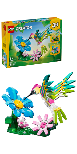 LEGO® Creator 3 v 1 31384 Divoká zvířata: Barevný kolibřík