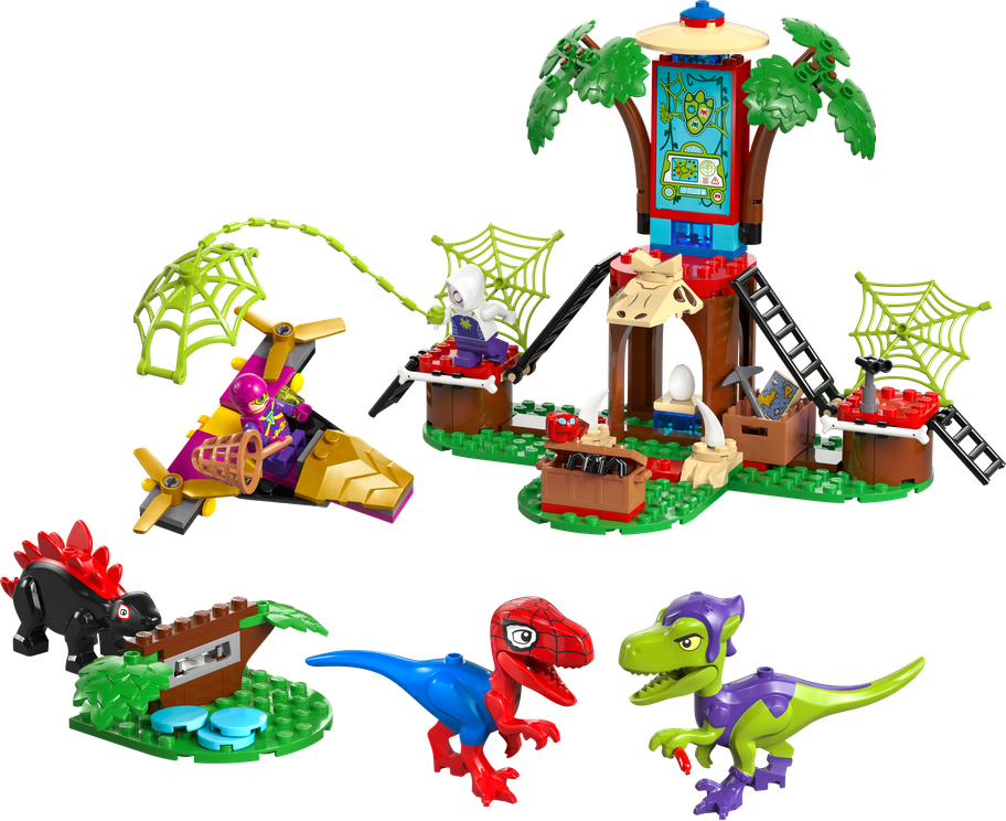 LEGO® Marvel 11200 Spidey, Gobby a raptoří bitva na základně na stromě