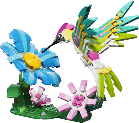 LEGO® Creator 3 v 1 31384 Divoká zvířata: Barevný kolibřík