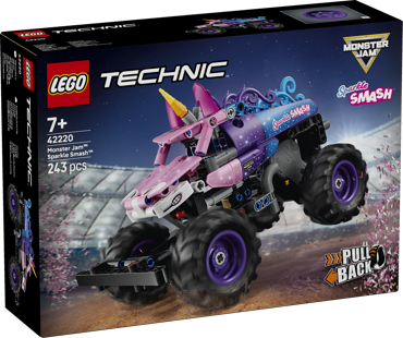LEGO® Technic 42220 Monster Jam™ Sparkle Smash™ s natahovacím motorem