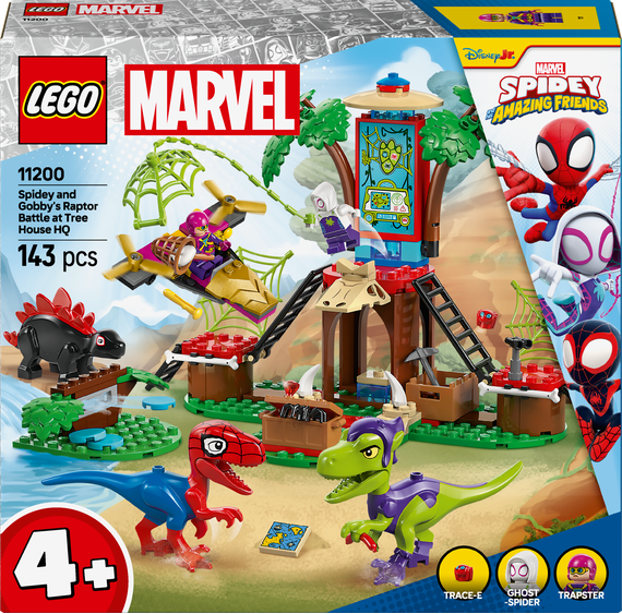 LEGO® Marvel 11200 Spidey, Gobby a raptoří bitva na základně na stromě