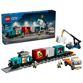 LEGO® City 60509 Přístavní nákladní vlak s jeřábem a náklaďákem